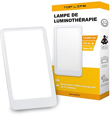 Lampada per la Terapia della Luce 10000 Lux - Resta in Forma Tutto l'Anno - Migliora l'Umore e il Morale - Luminoterapia a Spettro Completo