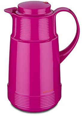 ROTPUNKT Isolierkanne 320 KATRIN 1,0 l | Zweifunktions-Drehverschluss | BPA Frei- gesundes trinken | Made in Germany | Warm + Kalthaltung | Glaseinsatz | raspberry