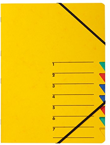Pagna Ordnungsmappe Easy, Pressspan, A4 (A4 | 7 Fächer, Gelb, 1)
