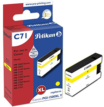 Pelikan C71 Gelb Kompatibel Tintenpatronen Pack of 1