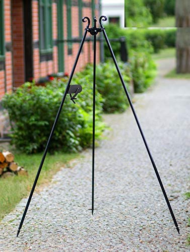 Korono ® Barbecue pivotant à manivelle avec manivelle revêtu par pulvérisation 180 cm sans accessoires