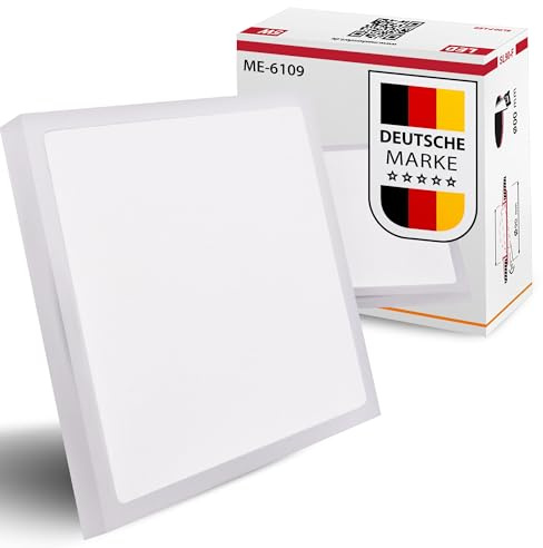 Maxkomfort LED Einbau Treppenlicht eckig – Warmweiß 3000K, 2W, 230V – Wandleuchte für Flur, Stufen & Nachtlicht innen 6109S