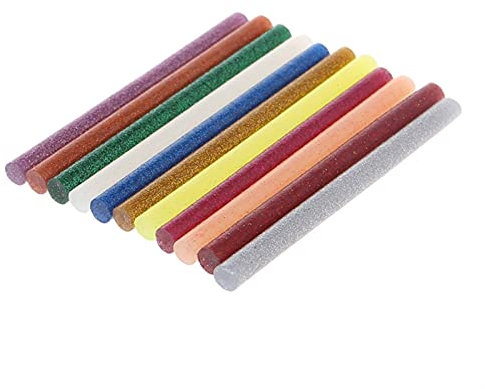 HNGM Klebesticks 11 stücke Heißschmelzkleberklebstift Mix Farbe Glitterviskosität DIY. Handwerkzeugreparaturwerkzeuge (Diameter : 11Pcs)