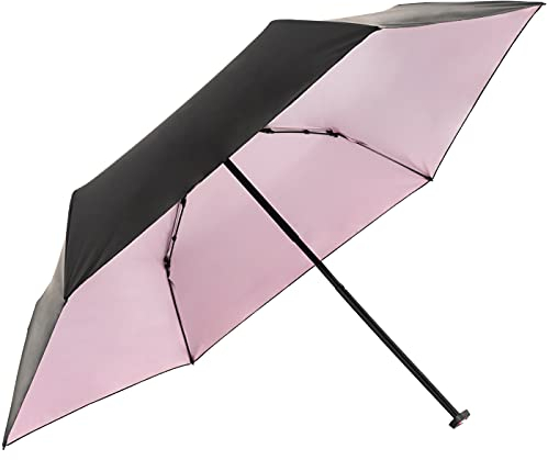 Knirps Taschenschirm US.050 Ultra Light Slim Manual mit UV- und Hitzeschutz Schwarz-Rosa