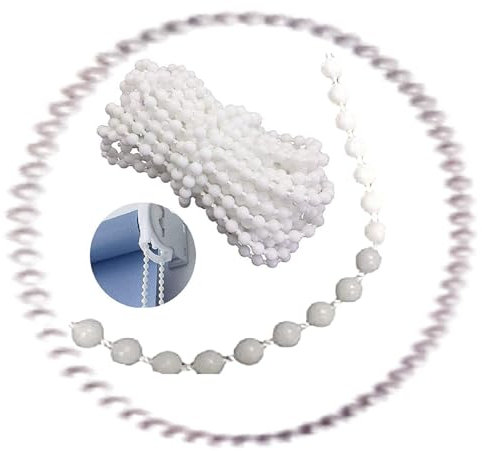 Showroom Vicidomini Catena Catenella Continua ad Anello Sfera Palline in plastica Tende a Pacchetto (420070N - 400 CM.)