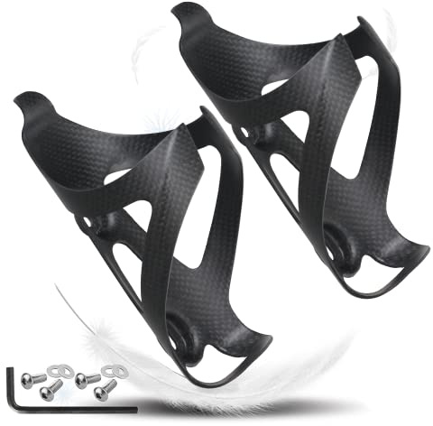 TPard Carbon Fiber Water Bottle Holder for Bicycle Mountain Bike Cup Holder Ultralight Bike Water Bottle Cages for MTB Mountain Road Bike Cycling