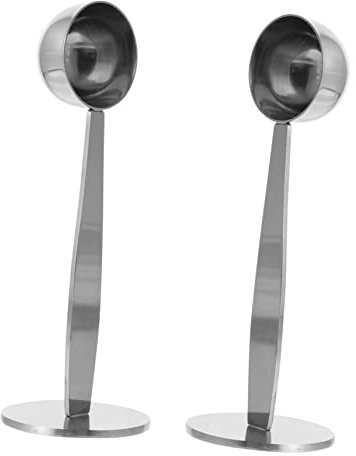Anneome 2pcs Coffee Press Tool Stainless Steel Tampers Measuring Spoon Bean Pressing Tools Professional Coffee Accessories Design