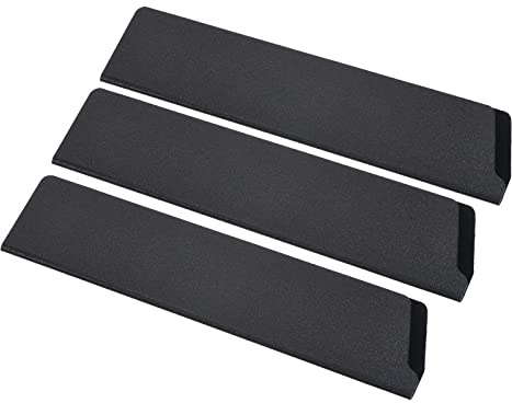 PATIKIL ABS-Messerabdeckungshülsen für 25,4 cm Küchenmesser, 3 Stück, Kantenschutz, Klingenschutz, Universal-Messerscheide für Zuhause, Küche, Schwarz