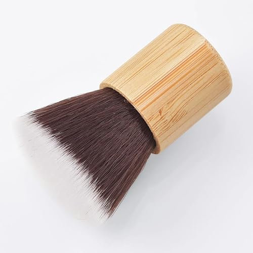 Nail Art Dust Cleaner Brush Nail Art Dust Powder Remover Brush, Nail Brush With Bamboo Handle for Makeup Manicure Tool