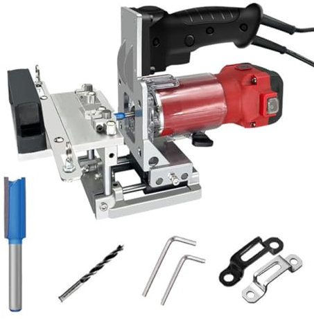 AULYTE Lamino Slotting Machine Wood Boring Machinery Furniture Cabinet Connector Wood Routers Planers Biscuit Joiner Tenon Maker Tool