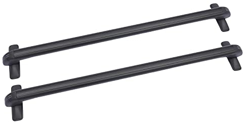 Dachträger Universal 2-teiliger Auto-Dachträger Aluminium Dachgepäckträger Relingträger Fahrradträger Tragkraft 75kg Schwarz