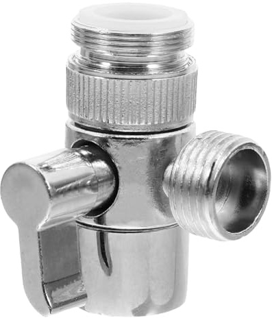 ORFOFE Divisor de Grifo para Lavadora y Fregadero, Adaptador 1 Entrada 2 Conexión de 1/2 Pulgada, Adecuado para Uso Doméstico