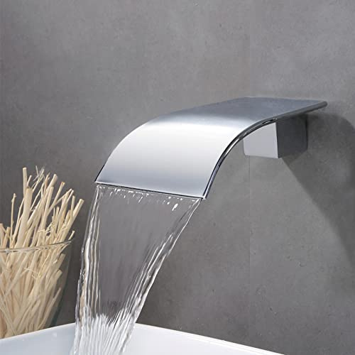 Wanneneinlauf Wand Wasserfall Badewanneneinlauf Wanneneinlauf Wannenhahn Wanneneinlass Schwalleinlauf Wasserfall für Badewanne-A