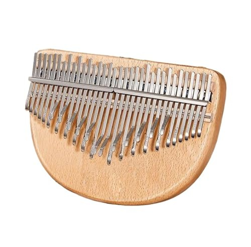 Kalimba Instrument Doppelschichtige Chromatische Kalimba 34-Tasten Professionelle Daumenharfe Tragbares Kalimba-Tasteninstrument(B)