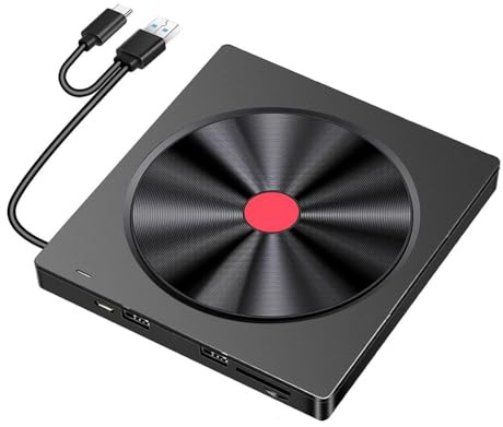 Widybord unità Ottica Esterna Masterizzatore CD per Laptop Disco Film USB Lettore Dvd Scheda di Memoria Leggibile Bruciatore Multifunzione Driver Registratore 1 Set