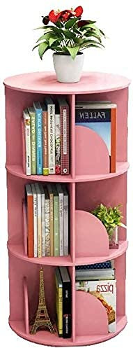 360° drehbares Kinder-Bücherregal, Lernbuch und Spielzeug-Organizer mit 3 Ebenen (40 x 97 cm)
