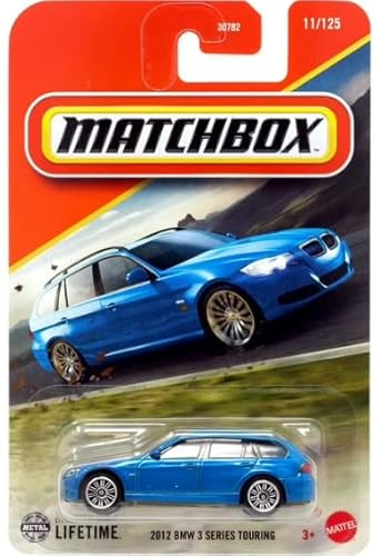 Matchbox BMW 3er Touring, Maßstab 1:64, Druckguss-Auto, blau, European Streets Collection