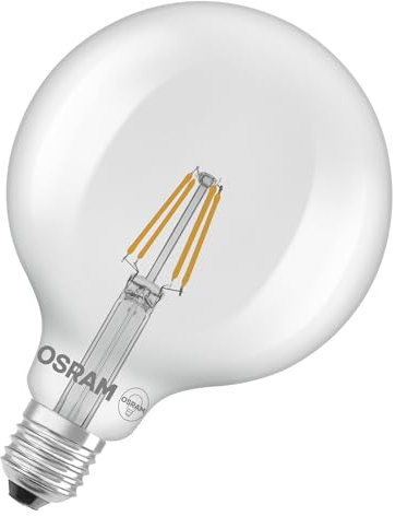 Osram LED-Lampe Star Globe 125 40 Filament 3,4W Klar E27 | LED Star Globe 125 40 Filament, LED Lamps, klar, 125 mm dia, 15000 h, 1-Pack