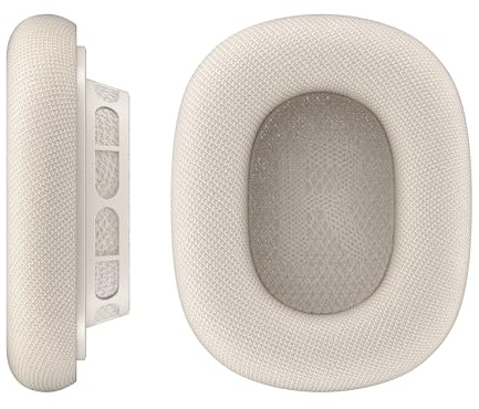 VONMÄHLEN Air Cushions - Ersatz Ohrpolster für AirPods Max, magnetische Befestigung, atmungsaktiv und schweißresistent - Champagne