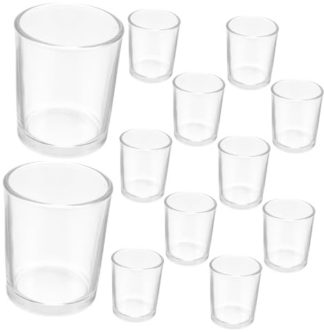 Anneome 12pezzi Da Bere in Vetro Trasparente Piccoli Bicchieri Da Vino Per Feste Per Degustazione Vino Bianco Per e Cocktail