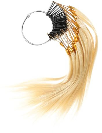 FONDOTIN Échantillons de Mèches de Cheveux Brésiliens Véritables pour Test de Coloration Capillaire, 30 Pièces en Cheveux Humains Confortables pour Salons de Coiffure
