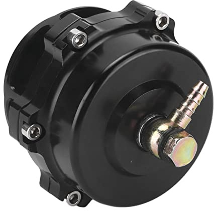 Tbest Valvola di Scarico a Banda V 50mm Nero Flangia Saldata Ad Alte Prestazioni 35psi Universale per Turbocompressore per Auto Costruzione Durevole in Metallo e Gomma