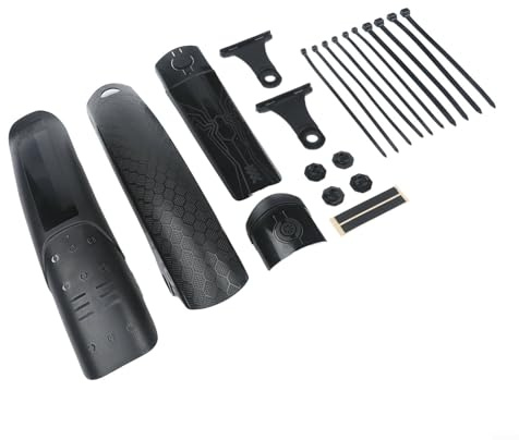 Juego de guardabarros para bicicleta de montaña, protectores delanteros y traseros compatibles con neumáticos de 50 de 70 mm, fácil instalación con artículos
