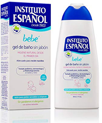 Bebé Gel de Baño sin Jabón - Especial Piel Atópica y Sensible - Instituto Español 500 ml