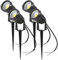 Faretti a LED da Giardino Esterno con Picchetti IP65 5W 220V Bianco freddo(set da 4)