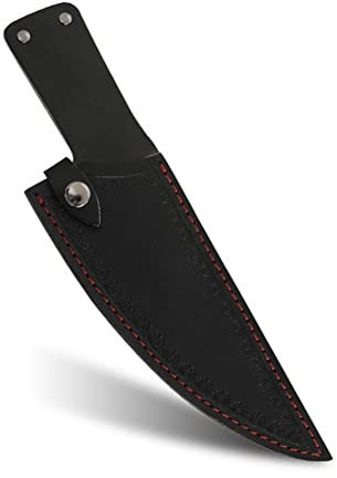 Stakee 8 Inch Leather Chef Knife Sheath with Buckle Safe Knife Protective Sheath Universal Knife Cover for Home Restaurant