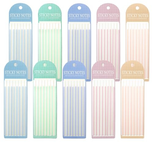 LELE LIFE 1600 Cintas resaltadoras extraíbles, Transparentes, marcadores de página Largos, pestañas para anotar Libros, Tiras resaltadoras, pestañas Adhesivas subrayadas (Color morandi, 5.5 x 0,2 in)