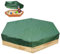 Losxuido Sandkasten Abdeckplane Sechseckige Sandkastenplane Sandkastenabdeckung Plane Abdeckplane Sandkasten Oxford-Tuch mit Kordelzug Abdeckplane staubdicht wasserdicht Spielzeug (180 * 150cm)