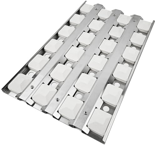 Beurbcikue 510-0677 Briquette Tray for Alfresco ALX2 ALXE 36 Inch Grill Replacement Parts for Alfresco LX2 ALXE ALX2-36 ALXE-36 Heat Plate Flame Tamer with Ceramic Briquettes
