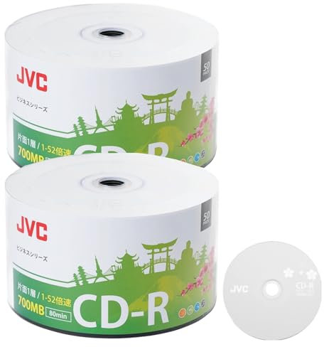 CD-R 700MB 52x Blank Discs – 100 Pack – Extra Protection Surface – 80 Minute Recordable CDs for Data, Music, Photo & Video Recording, Backup & Media Storage