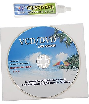LRXIYODE Kit Di Pulizia Per Lettore Cd e Dvd Spazzola Ausiliario, Strumento Professionale Per Rimozione Polvere e Contaminanti, Manutenzione Suono Chiaro Per Apparecchi Vcd e Dvd