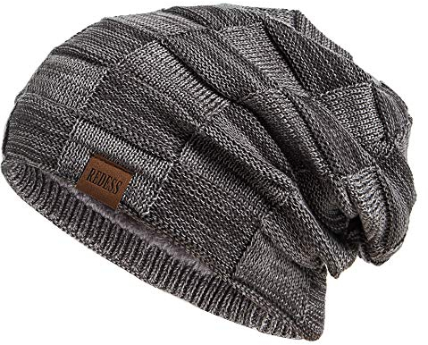 REDESS Beanie Hat per Uomo e Donna Cappelli Invernali Caldi Cappuccio con Teschio Spesso Lavorato a Maglia
