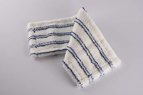 Mikrofaser Wischmop 80 cm Blue-line mit Borsten-Wirkung Ersatz für Mop Klapphalter Wischmoppbezug, für Versiegelung Reinigung von Bodenbeläge wie Laminat Dielen, Fliesen Feudel, Bodenwischer (5)