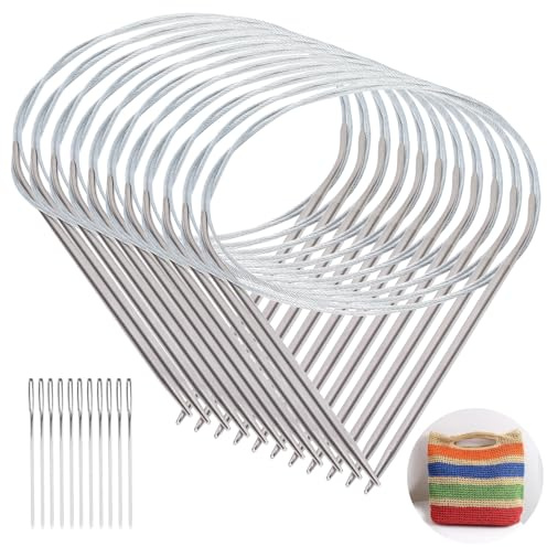 Edelstahl Stricknadeln Rundstricknadel, International Rundstricknadel, 9 Stück 80cm Größen von 1,5 mm bis 5 mm Rundstricknadeln Stricknadeln Set aus Professionelle Häkelnadel Webart