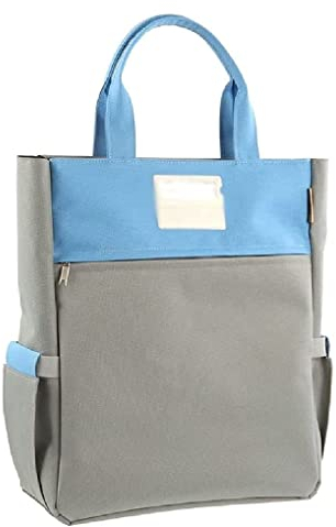 Mappe Schnellhefter Aktenordner Multi -Dokumenten -Tasche Schulterkreuzkörperpaket hoher Kapazität Einkaufstasche mit Reißverschlussanmeldungsordner Student Canvas -Tasche Sammelmappe (Color : Grey)