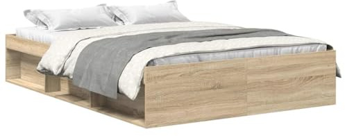 vidaXL Bettgestell Sonoma-Eiche 140x200 cm