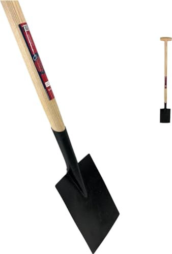 Synx Tools Dulbêche Manche en Bois de frêne - Bêche - Pelles/Bêches - Pelle de Jardin - Pelle - Travailleurs de Sol - Manche 85cm