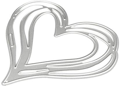 SUCHUANGUANG Metall-Stanzschablone für Scrapbooking, Alben, Stempel, Papierkarten, Prägung, Herz