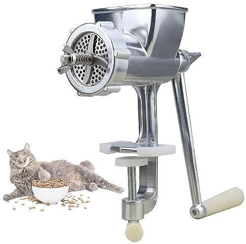 Pelleter für Haustierköder mit 1,5/2/2,5/3/3,5/4/5/6/8 mm optionalen Formen – Manuelle Futter-Pellet-Maschine für Haustiere, Geflügel, Fische, Hundefutter, Verarbeitung, 2 mm