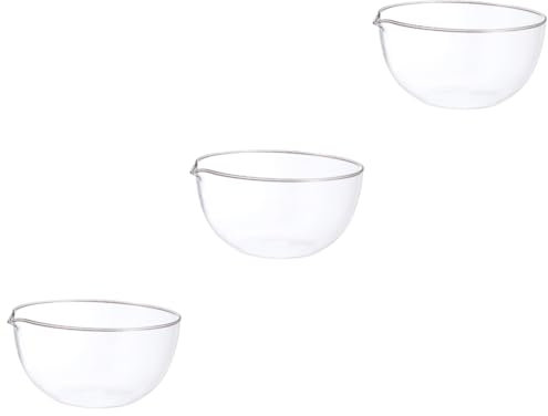 OUNONA 3stücke Verdunstungsschale Mit Ausguss Für Labor Flacher Boden Chemikalienbeständig Verdampfen Und Lagern Von Flüssigkeiten