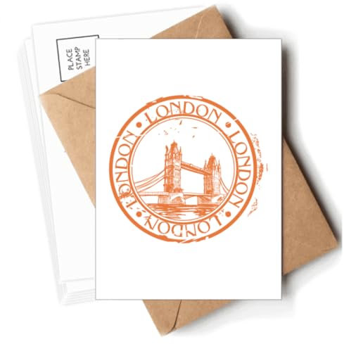 London England Classic Country City Postkarten Umschläge Blanko Notizkarten Versand
