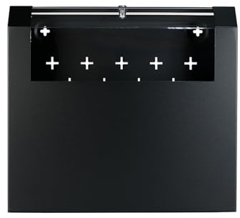 Netzwerkschrank 19 Zoll 5 HE (3HE + 2 HE) Serverschrank Kompakt | montiert | zur Aufputz Montage I Server Flach Gehäuse | abschließbare Glastür I Traglast 40 kg I Schwarz I 500x475x155mm
