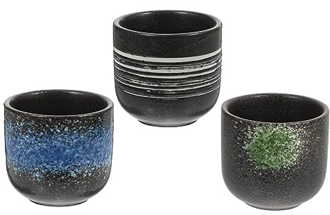 IMIKEYA Ensemble De 3 Tasses À Thé Japonaises Traditionnelles En Céramique Tasses À Thé Pour La Maison Tasses De Style