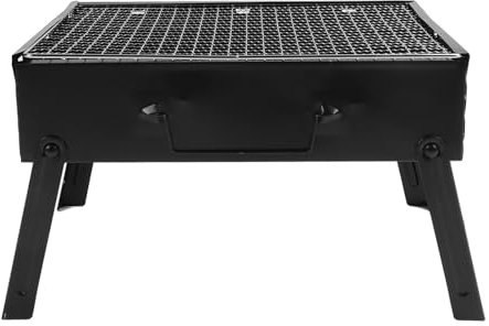 Durchsetzen des Camping Camping -Grills, tragbares Holzkohlegrill -Eisen -Edelstahl -Klappbarme Grill Grill BBQ Tool für Küche im Freien, Lagerfeuer, Terrasse, Garten