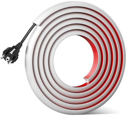 LCUHAVA 3 Meter Kabelkanal Selbstklebend Mini Kabelabdeckung Kabelkanäle Flexibel Selbstklebend Kabelleiste Halbrunde Geeignet für Wände, tvs, Decken, Böden Kann 1 Kabel Verbergen