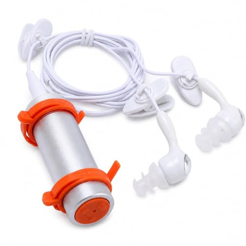Wasserdichter MP3-Player zum Schwimmen, 8GB Unterwasser Musikplayer mit IPX8 Kopfhörern, HiFi Sound für Tauchen Surfen Wassersport
